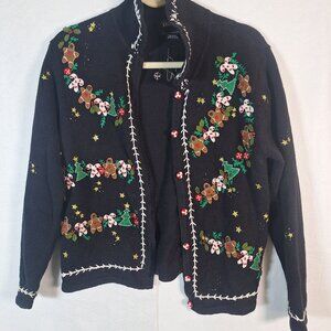 Vintage Designer Originals Christmas Gingerbread Sweater size small